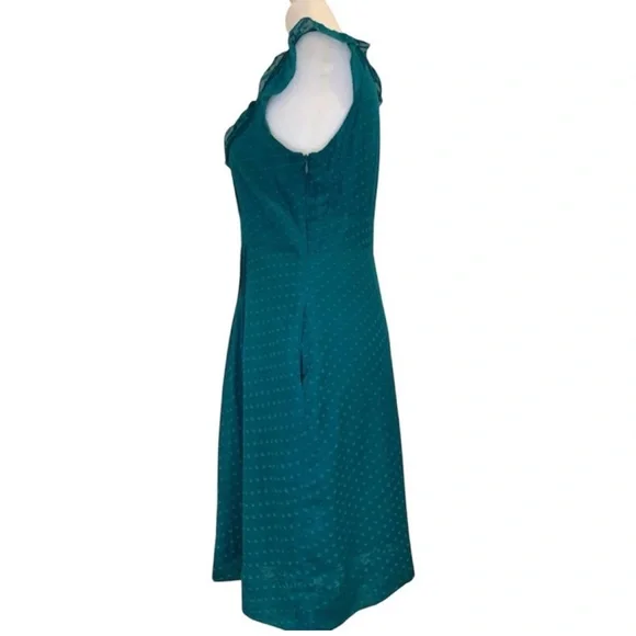 Anthropologie Moulinette Soeurs “Behind the Clouds” Swiss Dot Ruffle Dress 4 - Picture 5 of 10